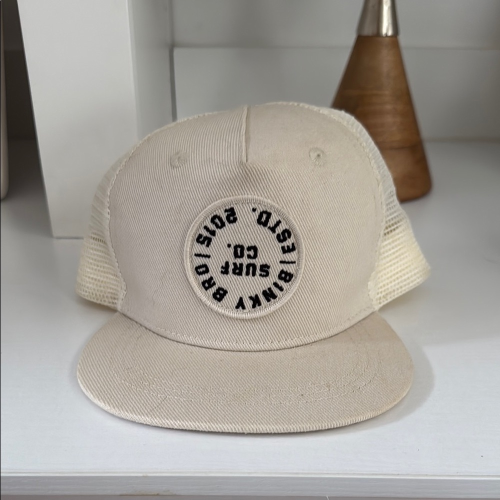 Beige Trucker Hat with Logo